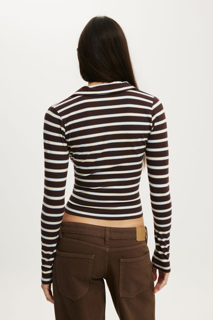 Henley Long Sleeve Polo