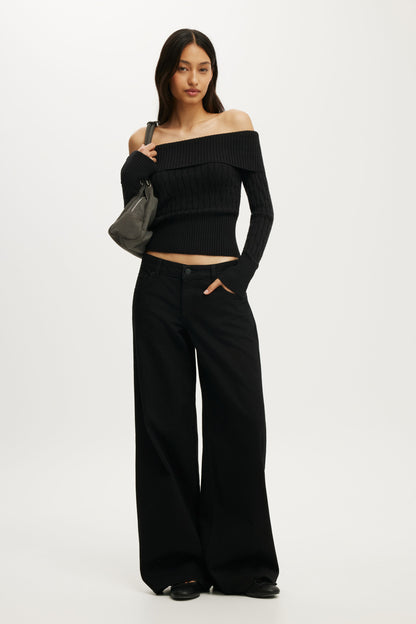 Lotus Off Shoulder Knit