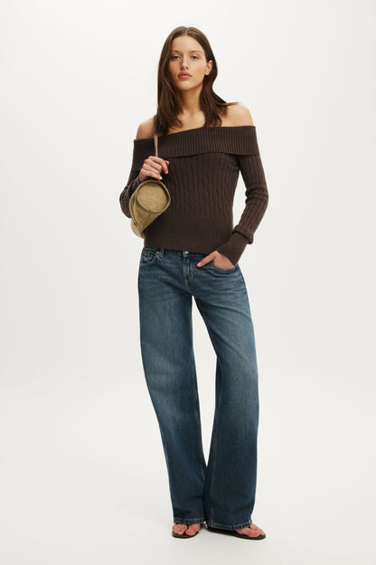 Lotus Off Shoulder Knit