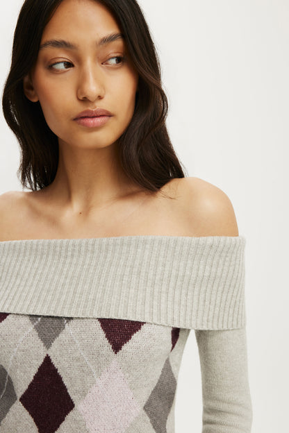 Lotus Off Shoulder Knit
