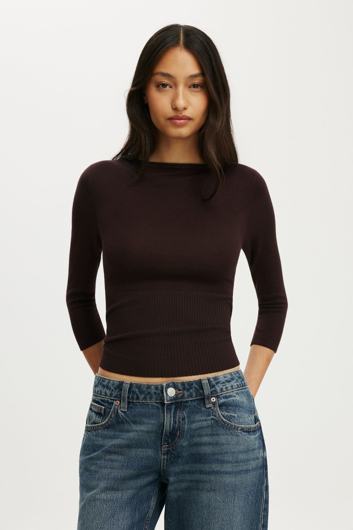 Close Knit Boat Neck