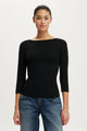 Close Knit Boat Neck