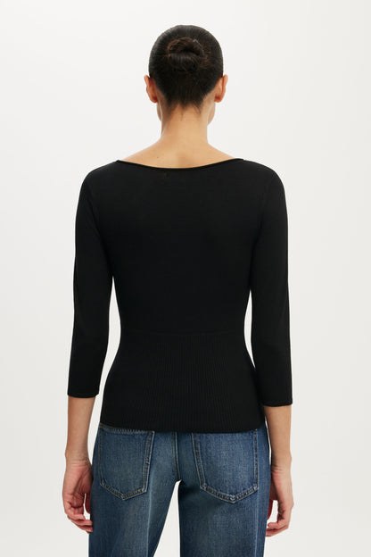 Close Knit Boat Neck