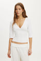 Maple V Neck 3/4 Sleeve