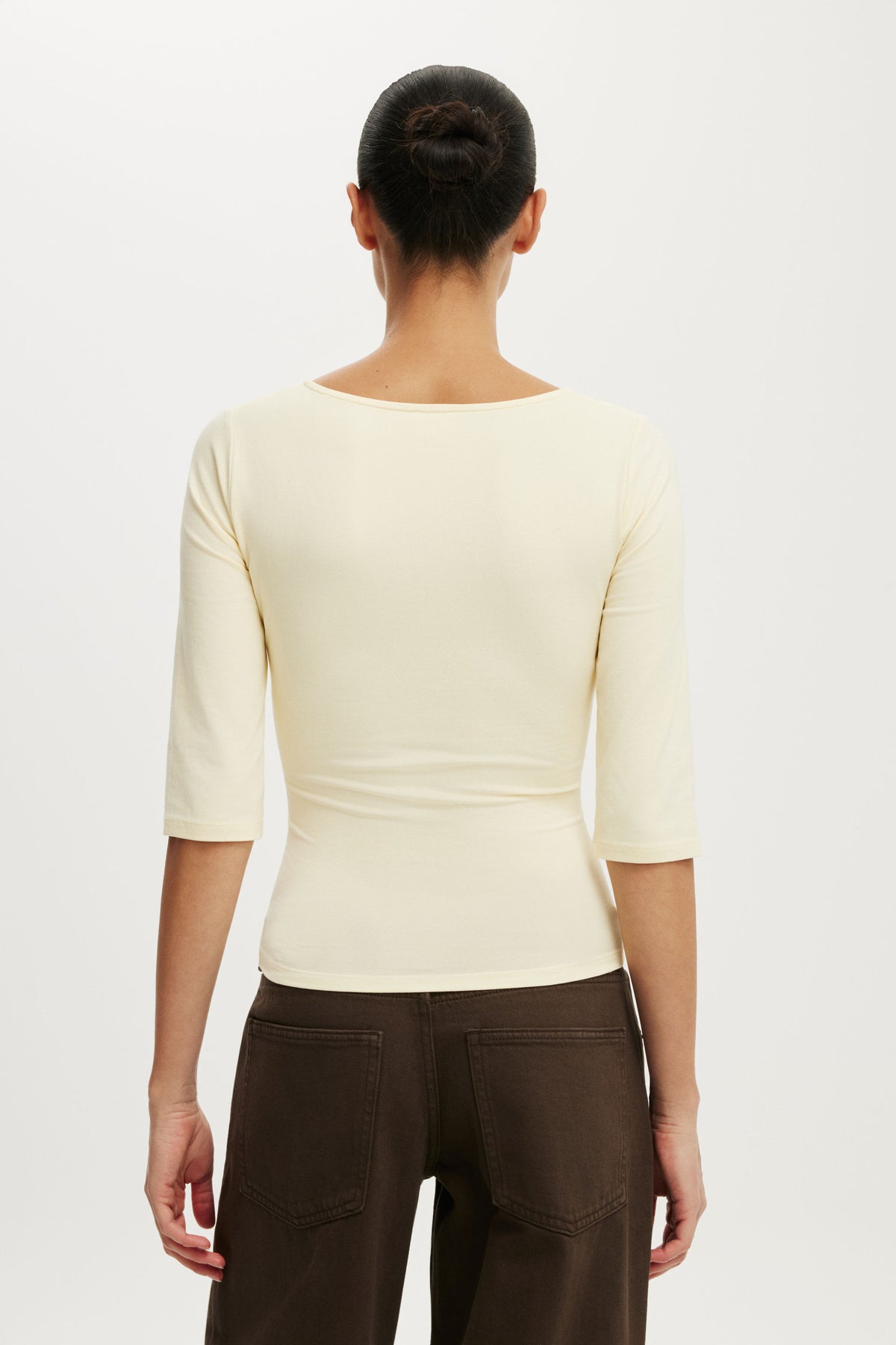 Maple V Neck 3/4 Sleeve