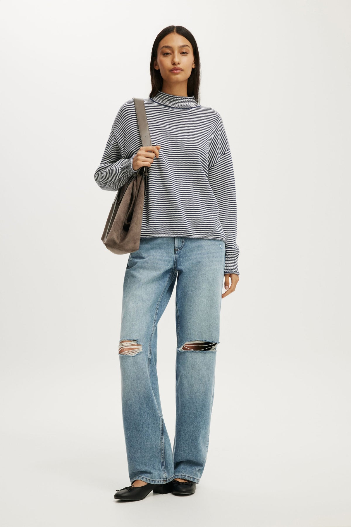 Mila Mock Neck Sweater