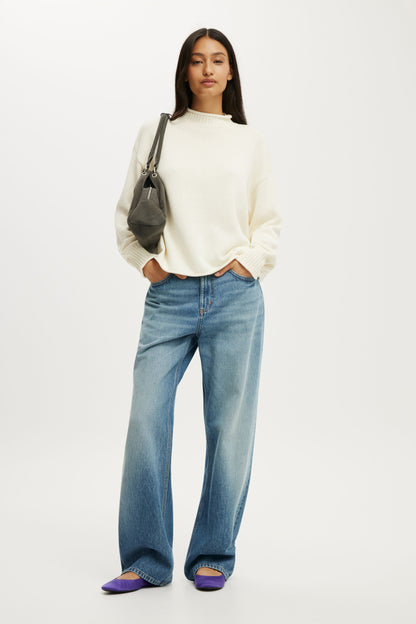 Mila Mock Neck Sweater