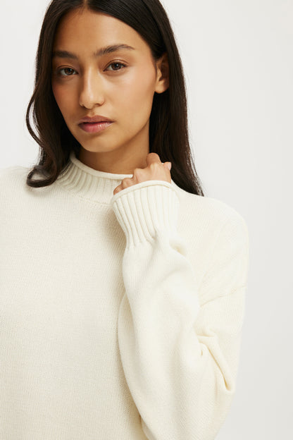 Mila Mock Neck Sweater