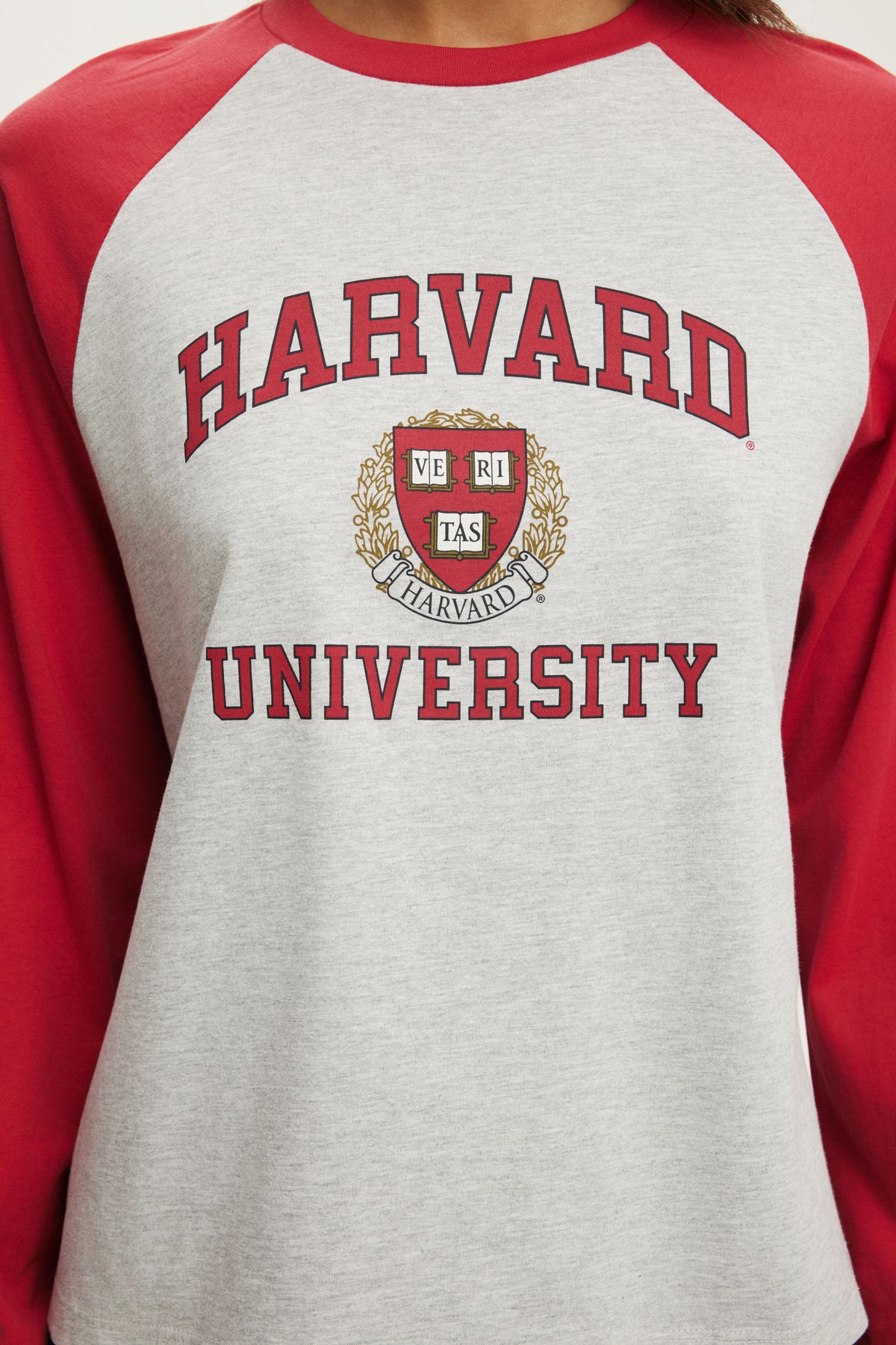 Harvard Raglan LS Graphic Tee