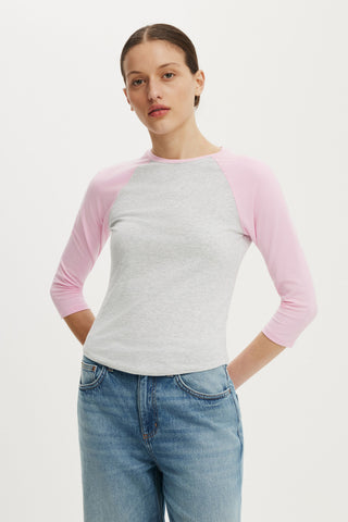 90S Baby Raglan 3/4 Tee