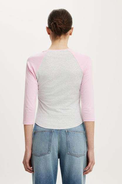 90S Baby Raglan 3/4 Tee