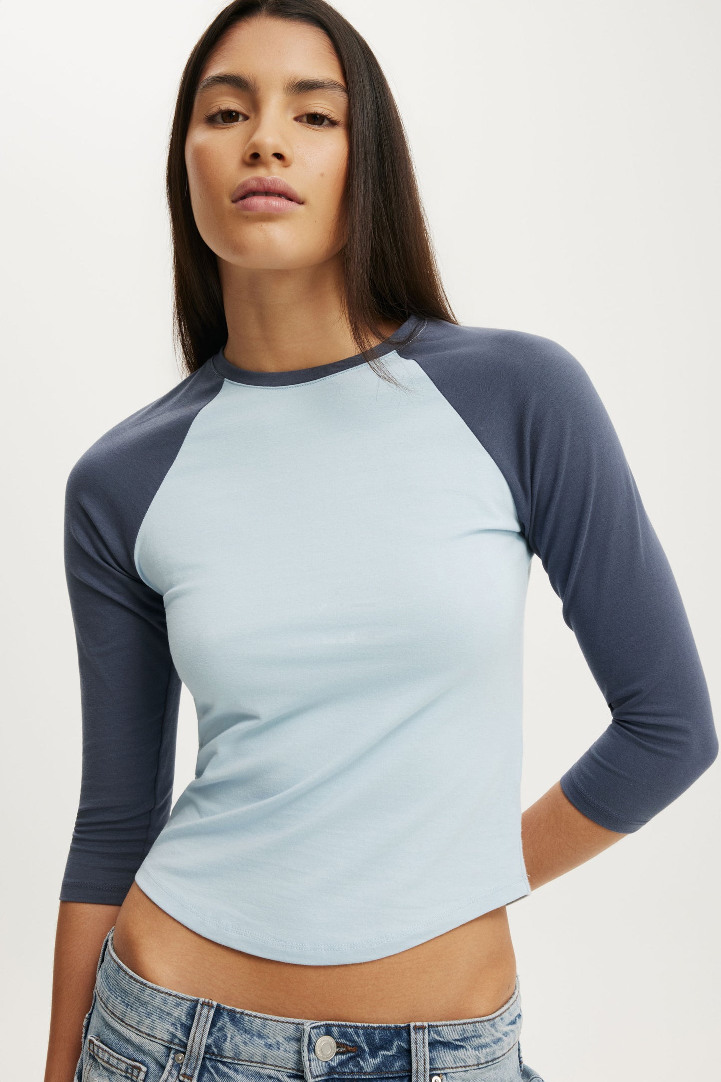90S Baby Raglan 3/4 Tee