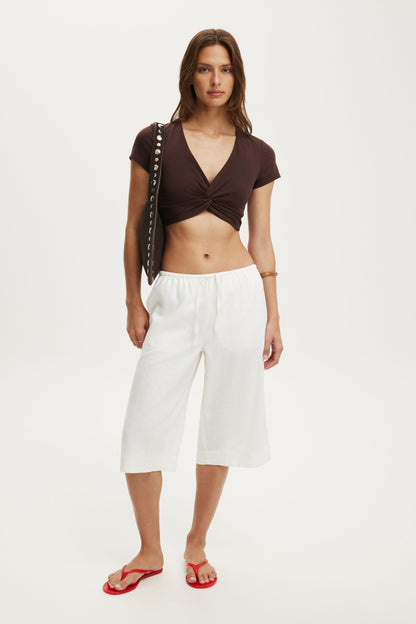 Bri Cropped Cardi Tee