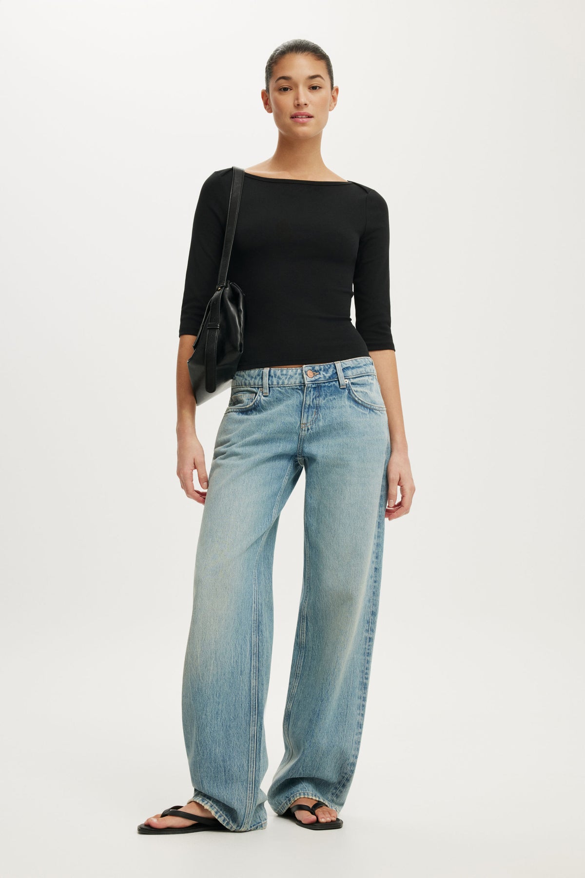 90S Boatneck ¾ Sleeve