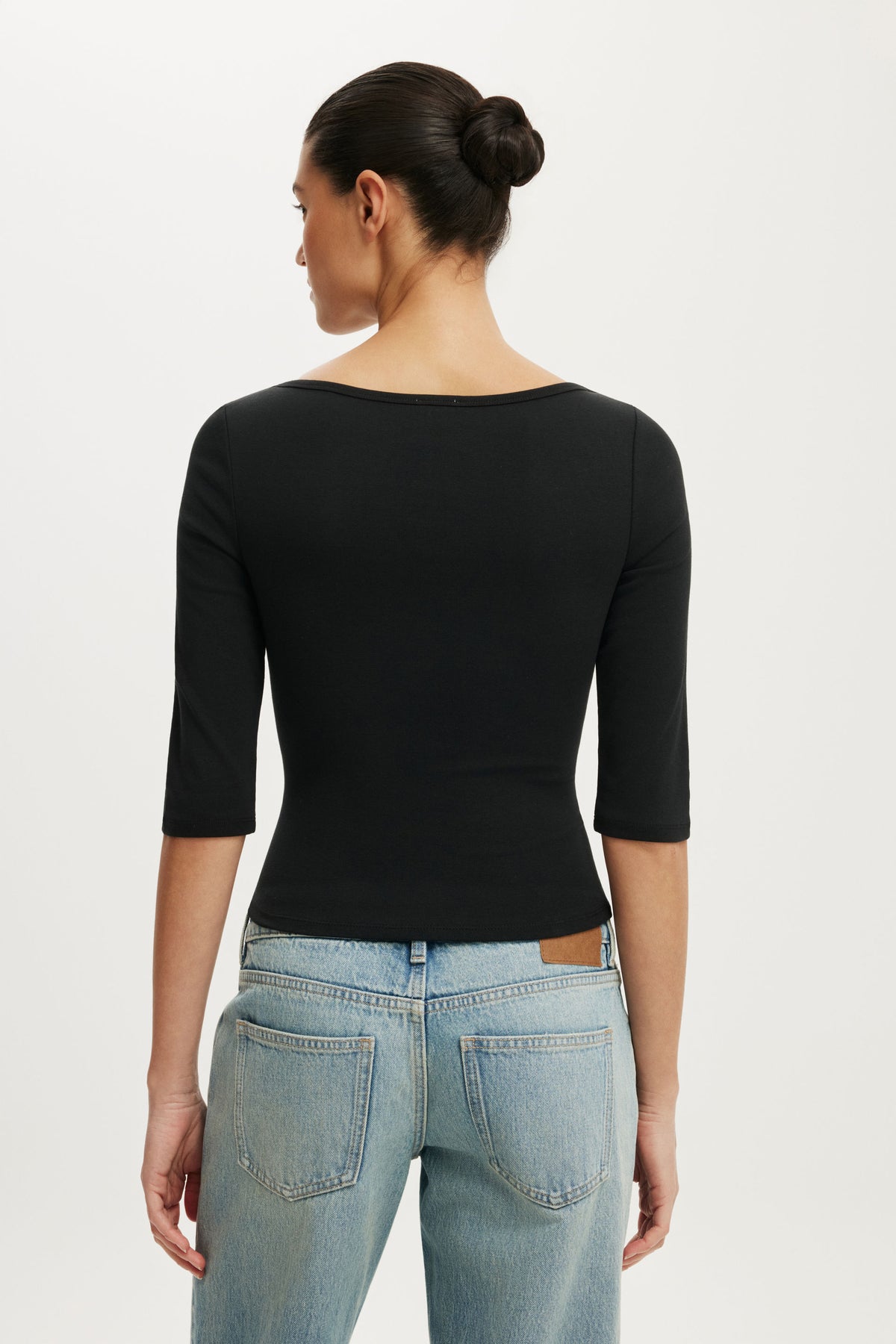 90S Boatneck ¾ Sleeve