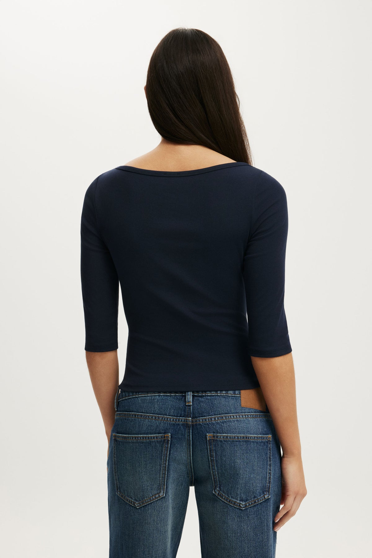 90S Boatneck ¾ Sleeve