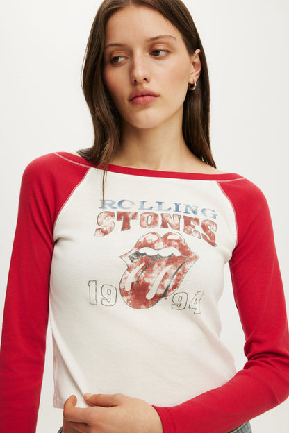 Olivia Rodrigo Music Fitted LS Raglan Graphic Tee