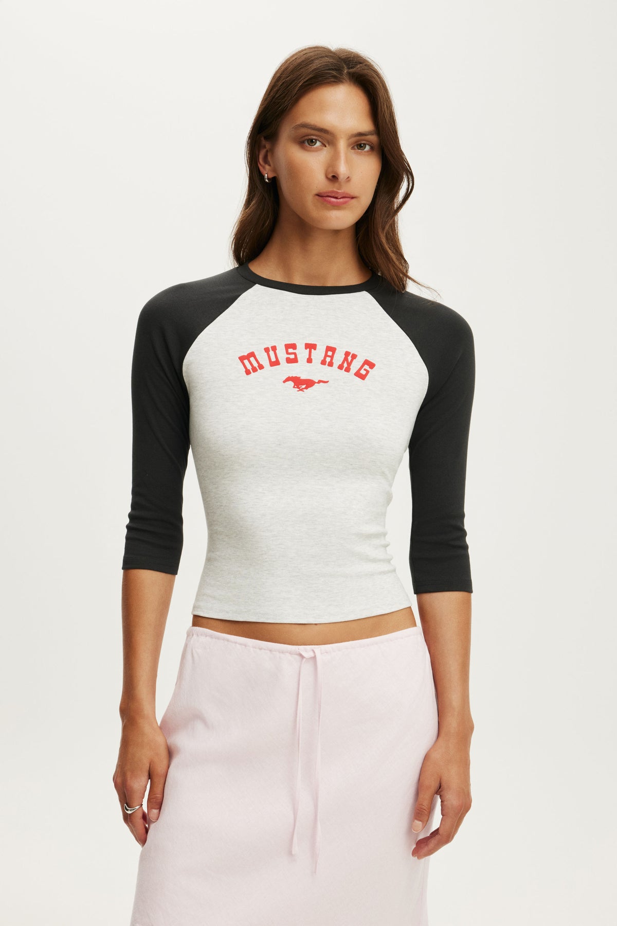 Ford 3/4 Sleeve Fitted Raglan Tee