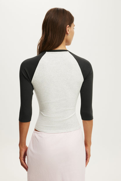 Ford 3/4 Sleeve Fitted Raglan Tee