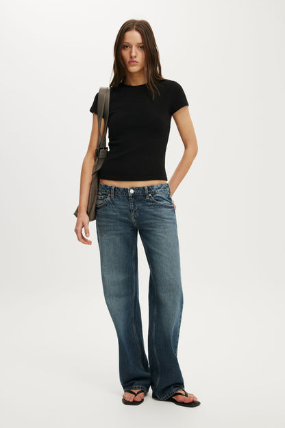Blake Rib Crew Short Sleeve