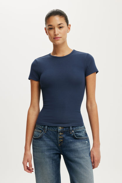 Blake Rib Crew Short Sleeve
