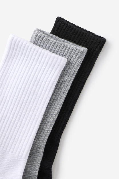3 Pack Essential Crew Socks