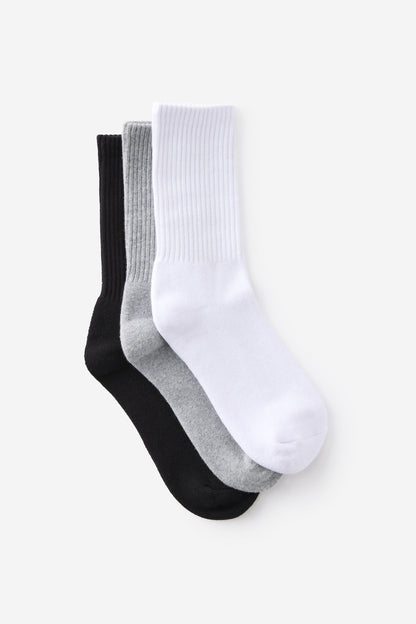 3 Pack Essential Crew Socks