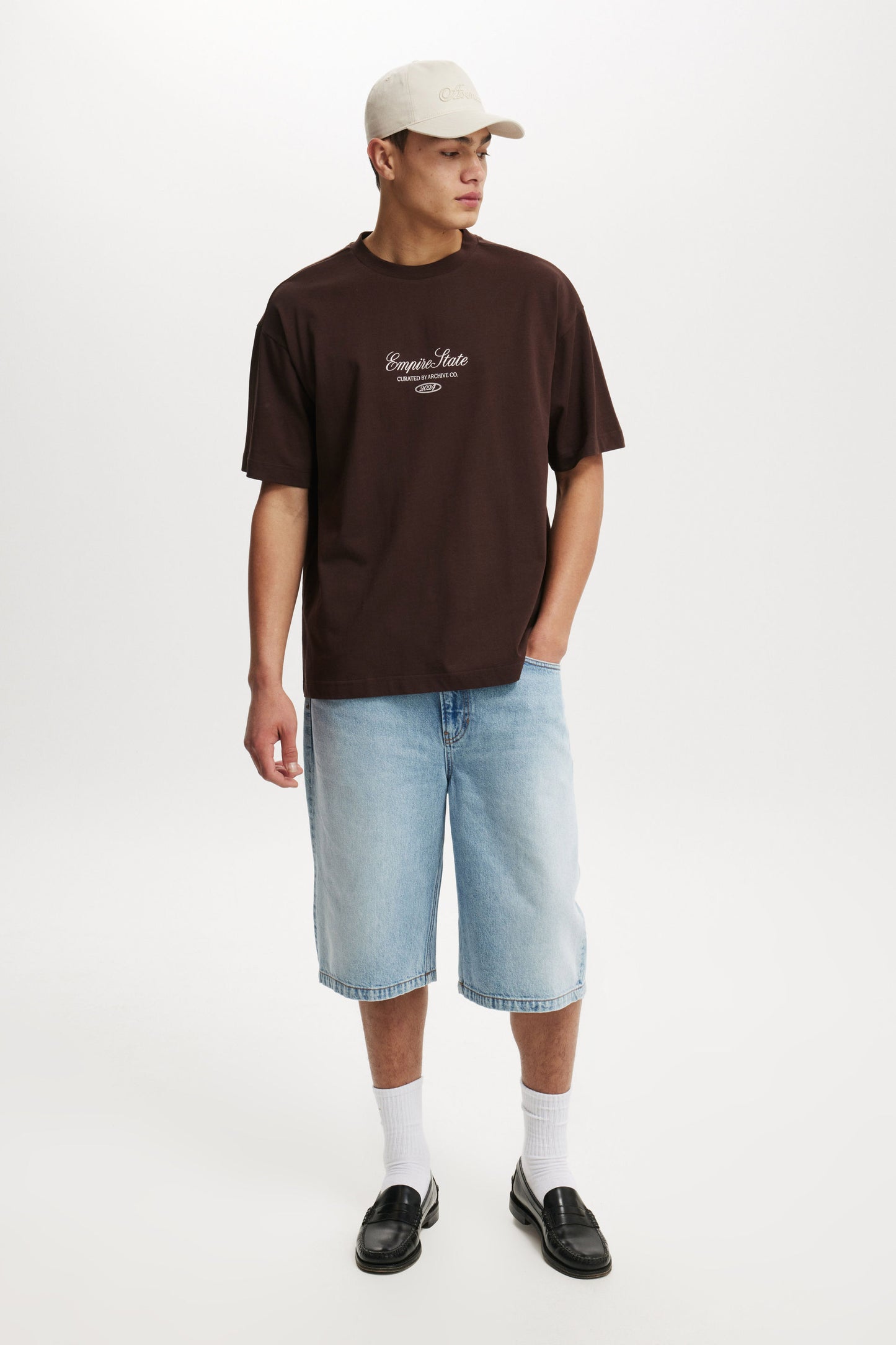 Box Fit Text T-Shirt