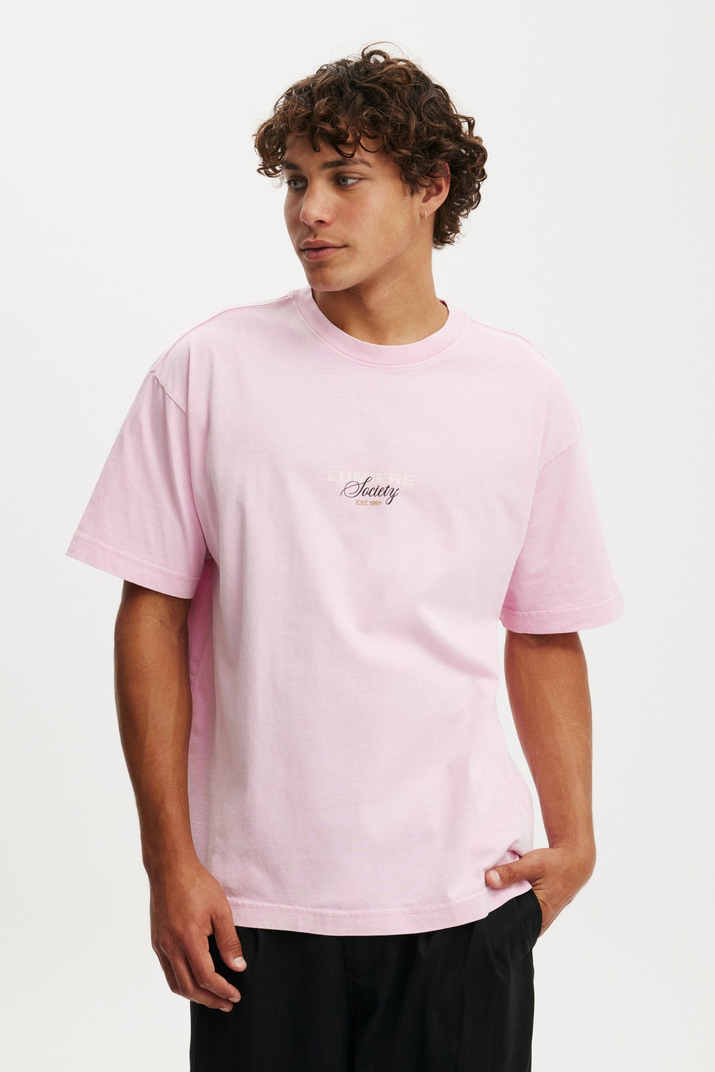 Box Fit Text T-Shirt