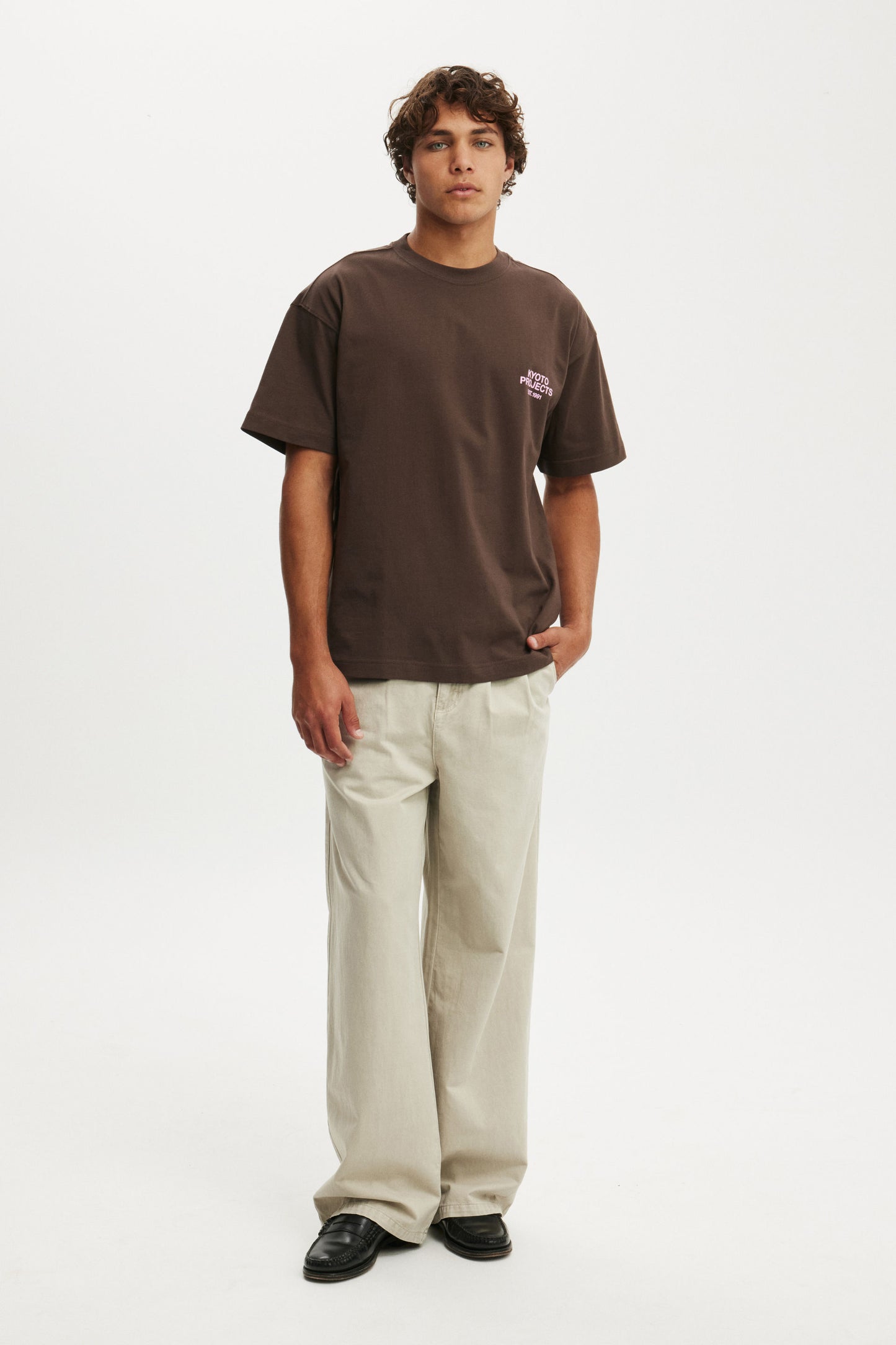 Box Fit Text T-Shirt