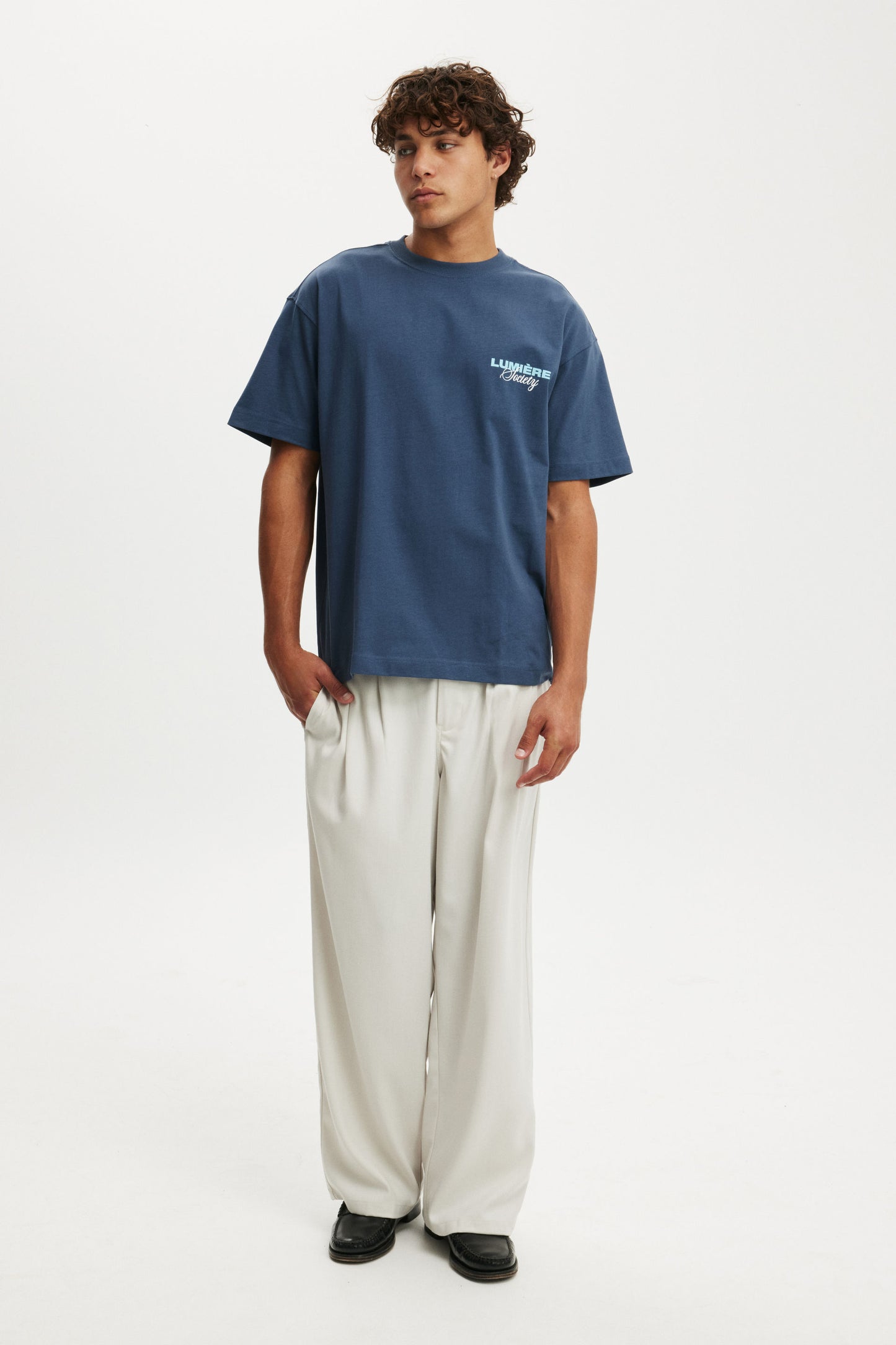 Box Fit Text T-Shirt