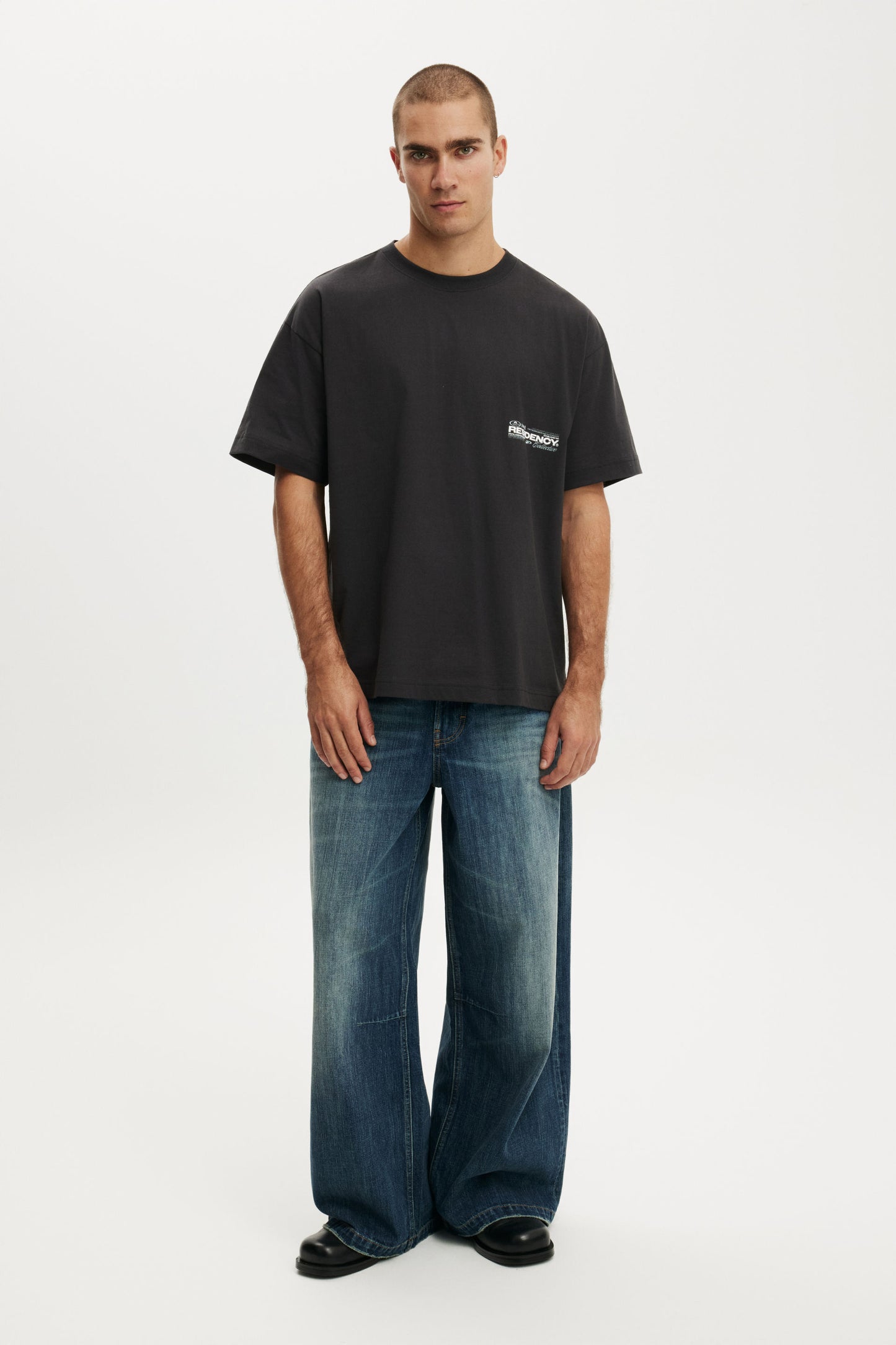 Box Fit Text T-Shirt
