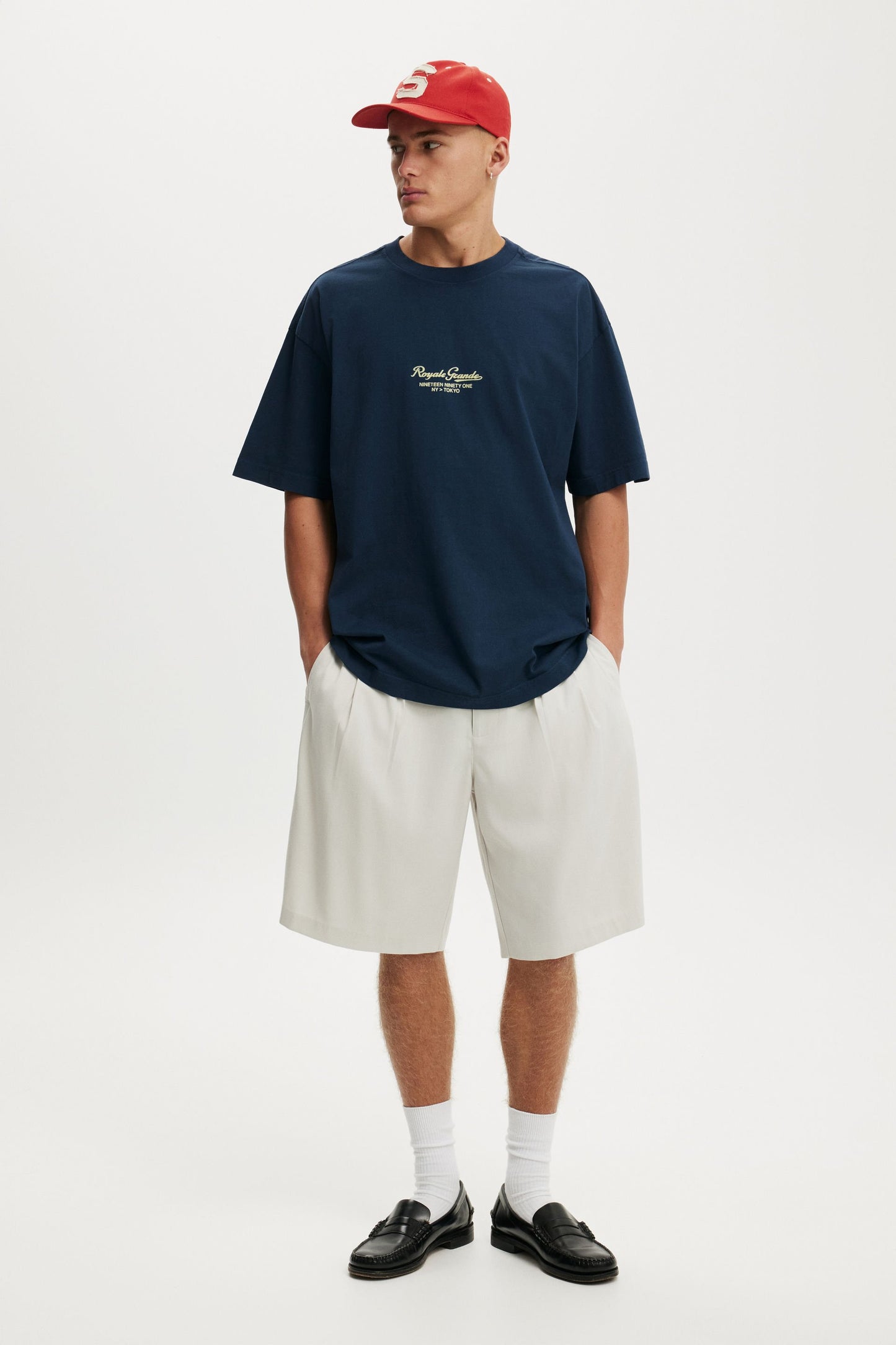 Box Fit Text T-Shirt