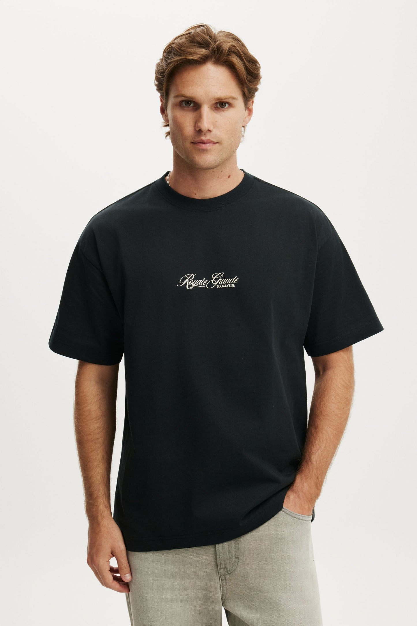 Box Fit Text T-Shirt