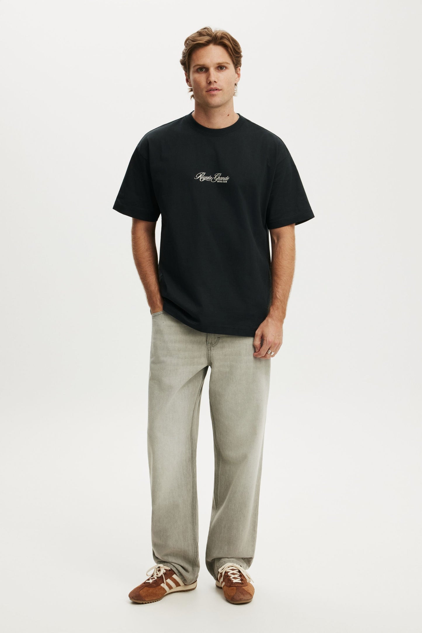 Box Fit Text T-Shirt