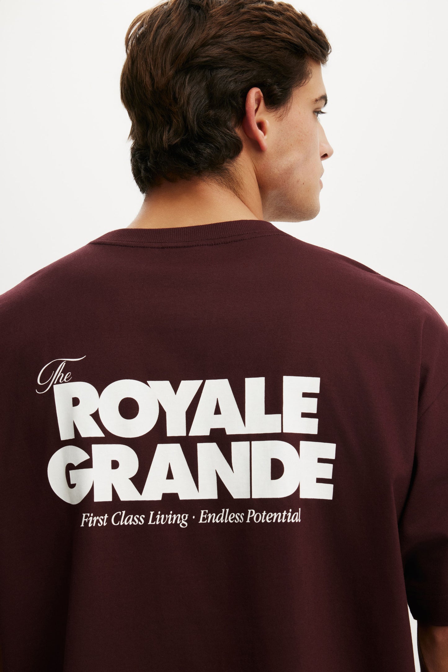 Box Fit Text T-Shirt