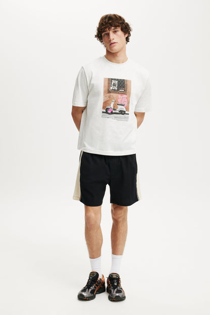 Cropped Fit Graphic T-Shirt