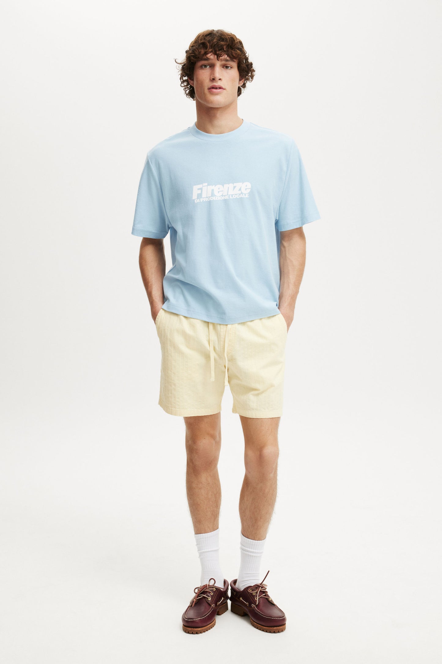 Cropped Fit Graphic T-Shirt