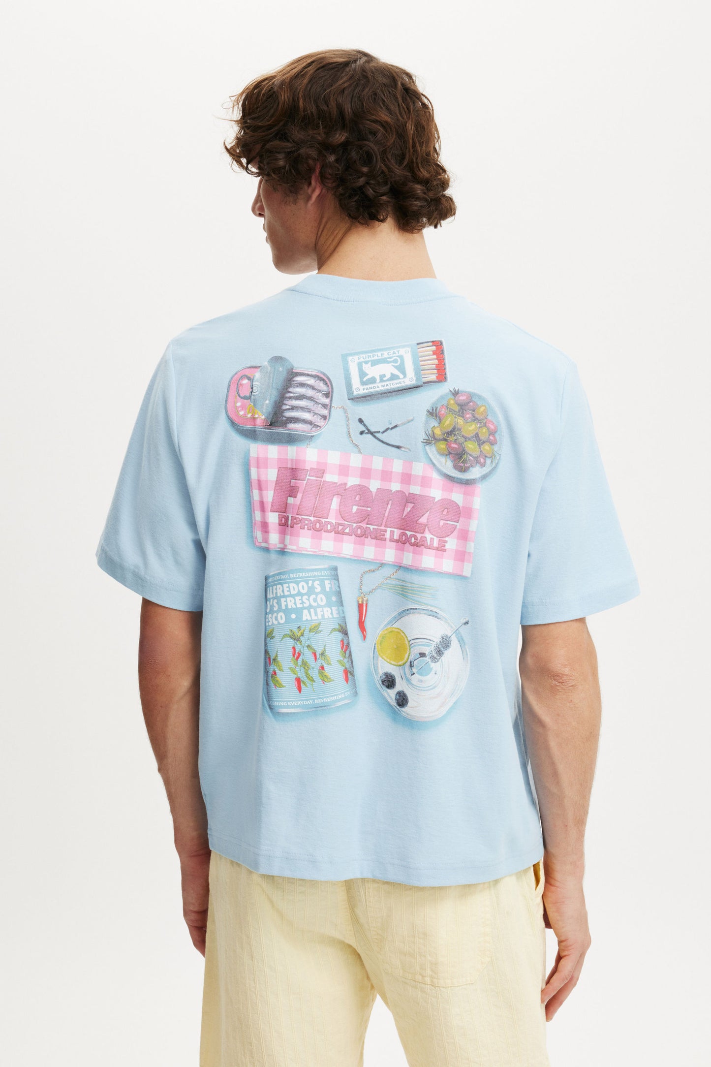 Cropped Fit Graphic T-Shirt