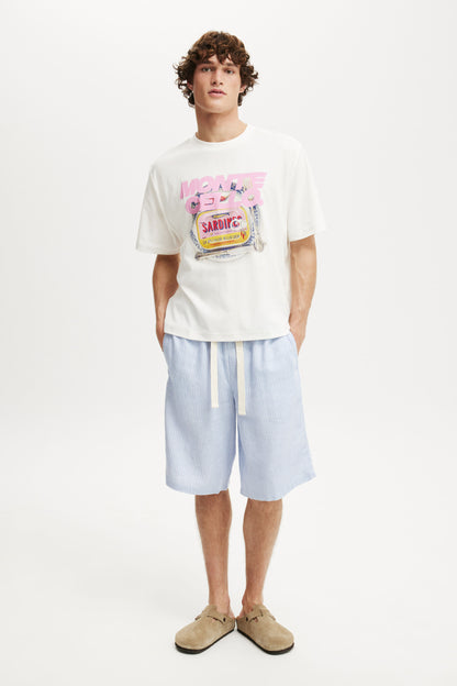 Cropped Fit Graphic T-Shirt