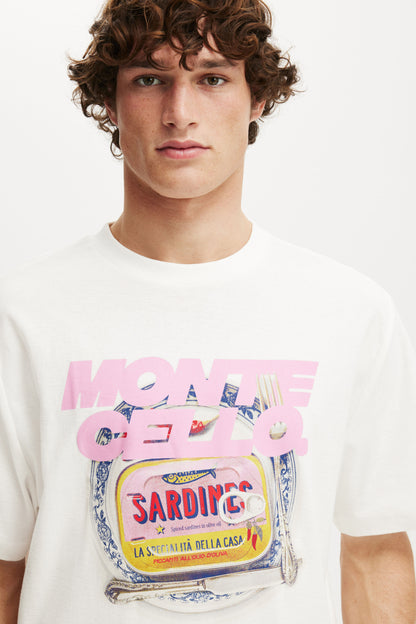 Cropped Fit Graphic T-Shirt