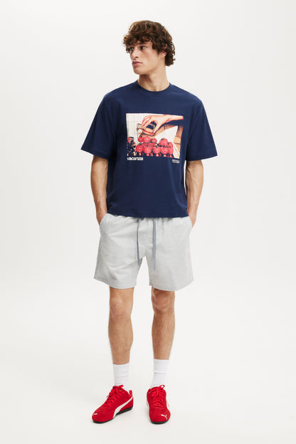 Cropped Fit Graphic T-Shirt