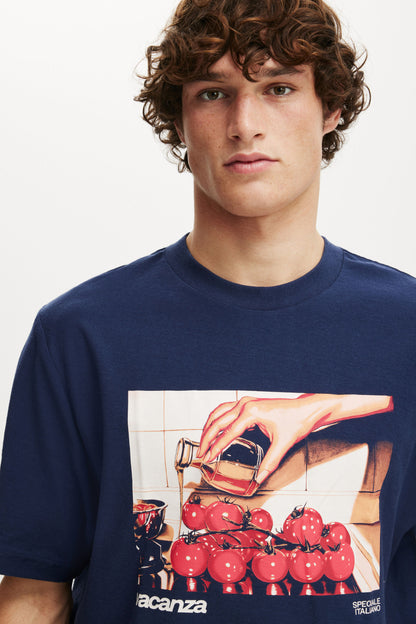 Cropped Fit Graphic T-Shirt
