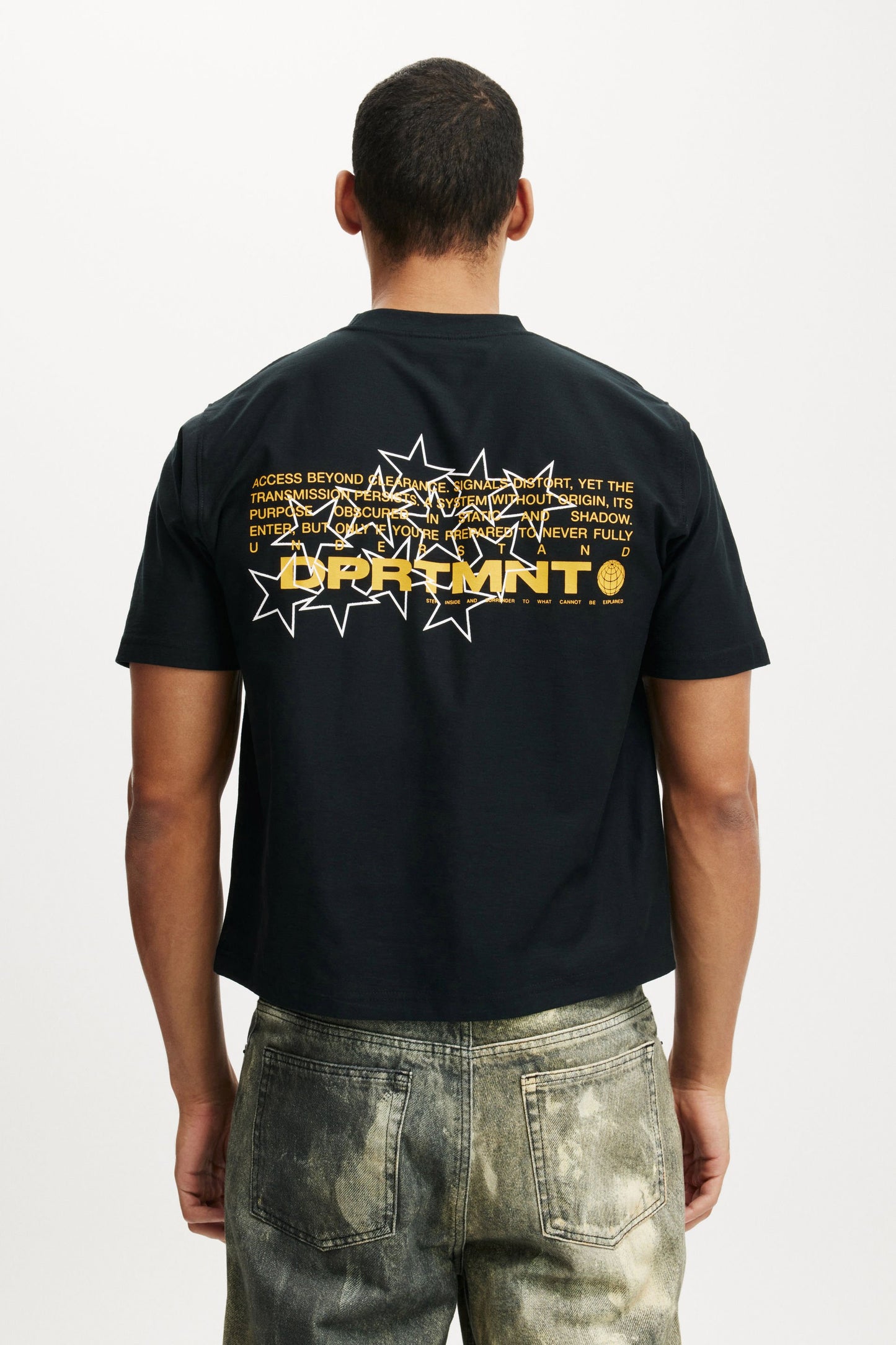 Cropped Fit Graphic T-Shirt