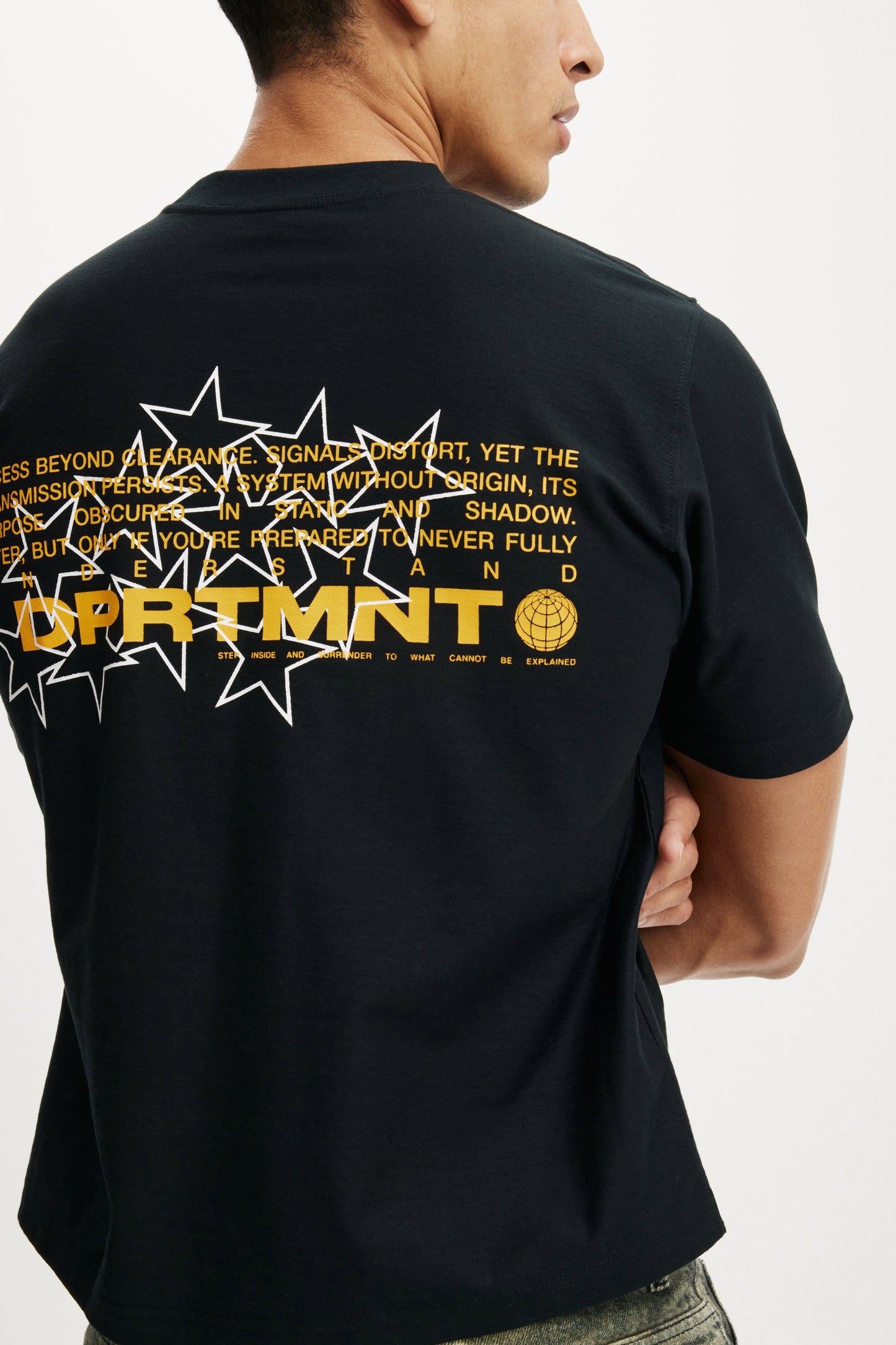 Cropped Fit Graphic T-Shirt