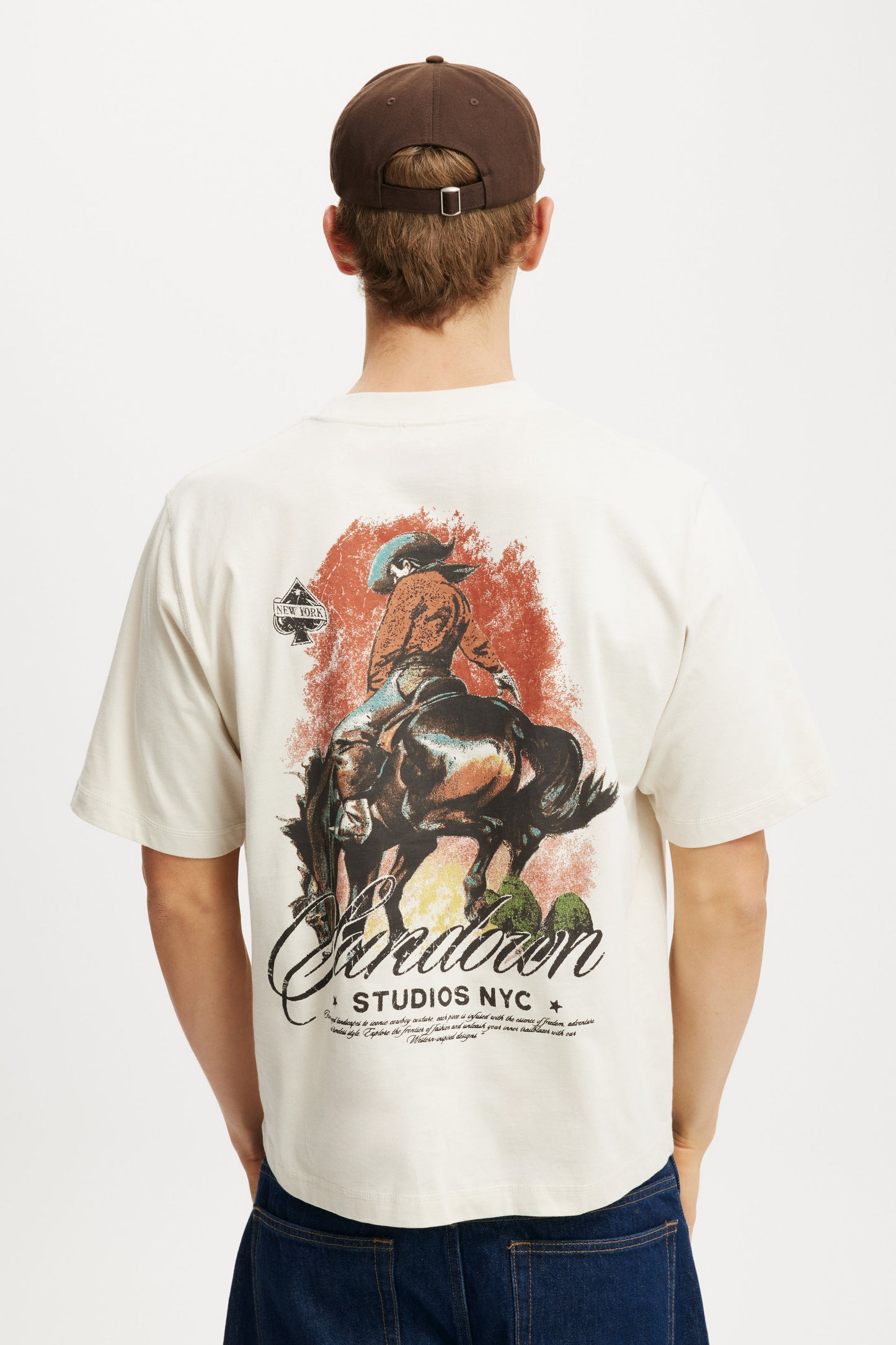 Cropped Fit Graphic T-Shirt