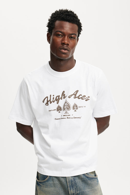 Cropped Fit Graphic T-Shirt