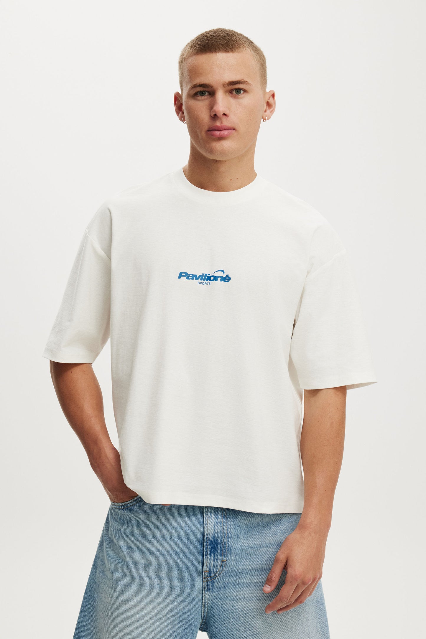 Cropped Fit Graphic T-Shirt