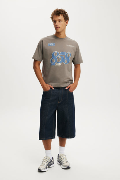 Cropped Fit Graphic T-Shirt