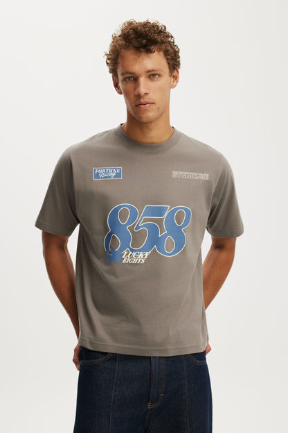 Cropped Fit Graphic T-Shirt